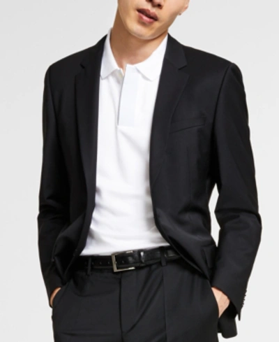 Hugo By  Boss Men's Slim-fit Superflex Stretch Solid Suit Jacket In Black