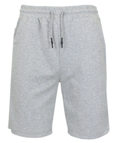 Galaxy By Harvic Men's Tech Fleece Jogger Sweat Lounge Shorts In Heather Gray