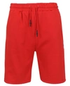 Galaxy By Harvic Men's Tech Fleece Jogger Sweat Lounge Shorts In Red