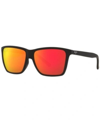 Maui Jim Men's Polarized Sunglasses, Mj000672 Cruzem 57 In Black Matte