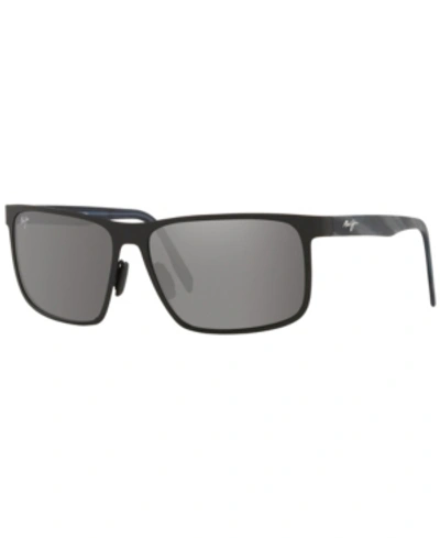 Maui Jim Men's Polarized Sunglasses, Mj000671 61 Wana In Black Matte