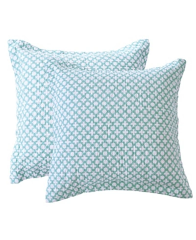 Levtex Malanga 2-pc. Sham Set, European In Aqua