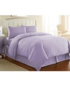 Southshore Fine Linens Ultra-soft Solid Color 3-piece Duvet Cover Set In Lilac