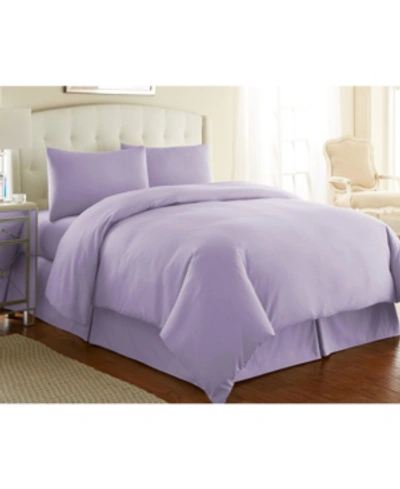 Southshore Fine Linens Ultra-soft Solid Color 3-piece Duvet Cover Set Bedding In Lilac