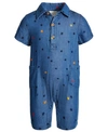 FIRST IMPRESSIONS BABY BOYS COTTON DENIM COVERALL, CREATED FOR MACY'S
