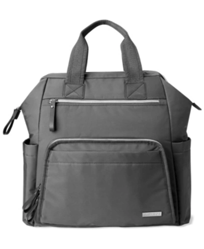 Skip Hop Mainframe Wide Open Diaper Backpack In Charcoal