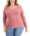 AVETO PLUS SIZE V-NECK TOP