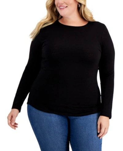 AVETO PLUS SIZE CREWNECK TOP
