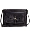 Patricia Nash Kirby East West Leather Crossbody In Black