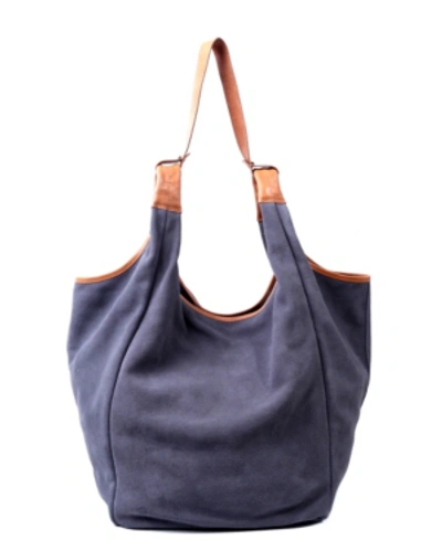 Old Trend Rose Valley Leather Hobo Bag In Taupe