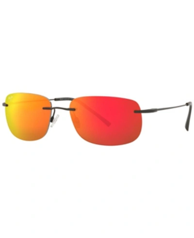 Maui Jim Unisex Polarized Sunglasses, Mj000670 Ohai 59 In Red Mir Pol