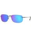 MAUI JIM UNISEX POLARIZED SUNGLASSES, MJ000670 OHAI 59