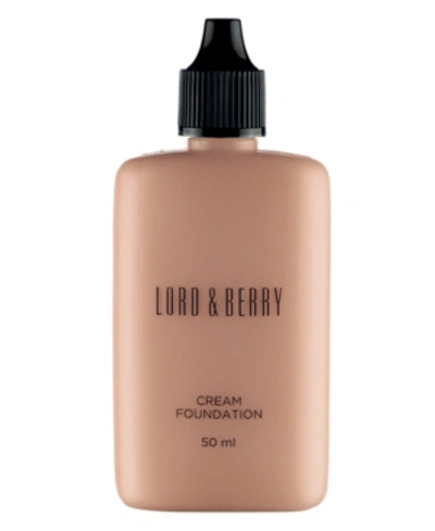 Lord & Berry Face Cream Foundation In Cashew