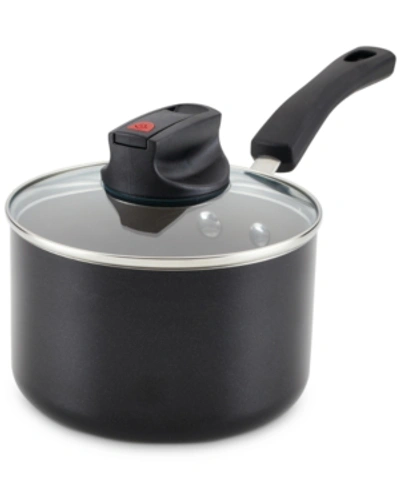 Farberware Smart Control Aluminum Nonstick 2-qt. Saucepan & Lid In Black