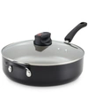 Farberware Smart Control Aluminum Nonstick Jumbo Cooker & Lid In Black