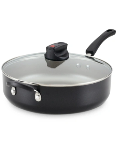 Farberware Smart Control Aluminum Nonstick Jumbo Cooker & Lid In Black