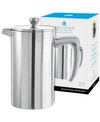 GROSCHE DUBLIN STAINLESS STEEL DOUBLE WALL INSULATED FRENCH PRESS, 34 FL OZ CAPACITY
