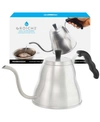 Grosche Marrakesh Stainless Steel Gooseneck Pour Over Dripper Kettle , 34 Fl oz Capacity In Silver-tone