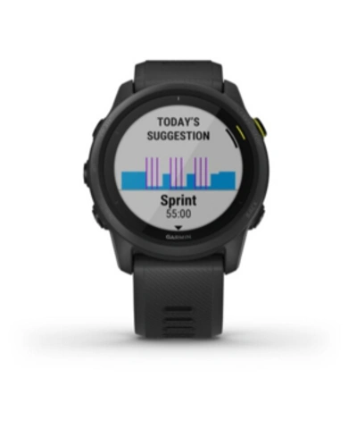 Garmin Unisex Forerunner 745 Black Silicone Strap Smart Watch 43.8mm