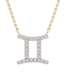 WRAPPED DIAMOND ZODIAC PENDANT NECKLACE (1/10 CT. T.W.) IN 14K YELLOW GOLD OR 14K WHITE GOLD