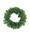 NORTHLIGHT 12" TWO-TONE PINE ARTIFICIAL CHRISTMAS ADVENT WREATH