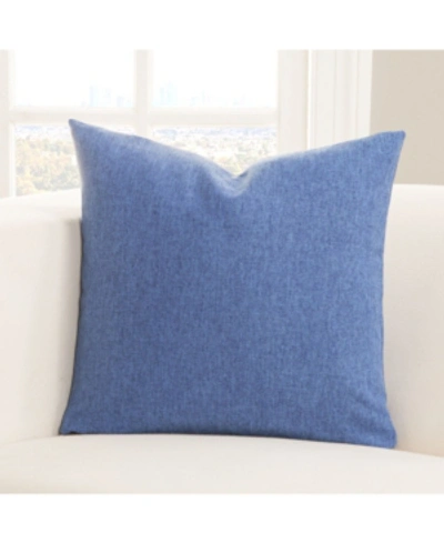 Siscovers Wooly Decorative Pillow, 16" X 16" In Med Blue