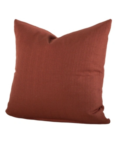 Siscovers Linen Decorative Pillow, 26" X 26" In Med Red