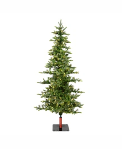 Vickerman 8' Shawnee Fir Artificial Christmas Tree With 450 Warm White Led Lights In Green