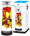 Grosche Bali Water Infuser Pitcher With Stainless Steel Filter Lid, 50 Fl oz Capacity In Clear