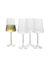 Mikasa Aline White Wine Glasses Set Of 4, 16 oz In Clear