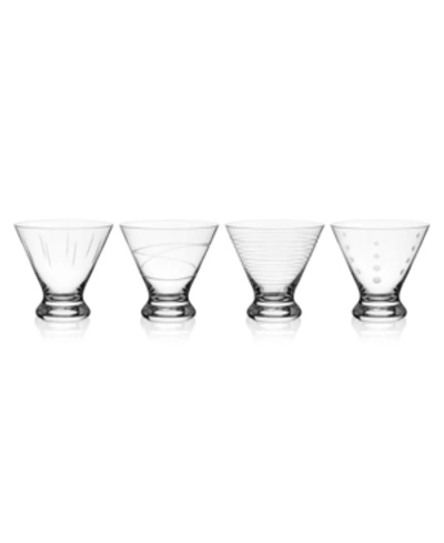 Mikasa Cheers Stemless Martini Glass Set Of 4, 8 oz In Clear