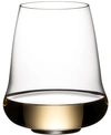 RIEDEL SL STEMLESS WINGS AROMATIC WHITE WINE/CHAMPAGNE GLASS, SET OF 4