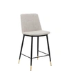 ARMEN LIVING MESSINA FAUX LEATHER AND METAL COUNTER HEIGHT BAR STOOL