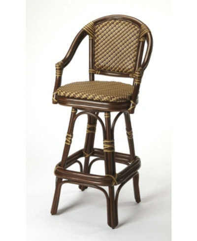 Butler Specialty Renata Rattan Bar Stool In Brown