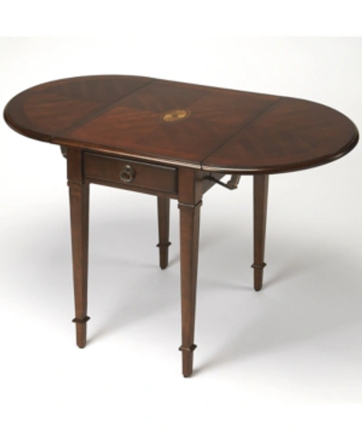 Butler Specialty Glenview Plantation Cherry Pembroke Table In Dark Brown