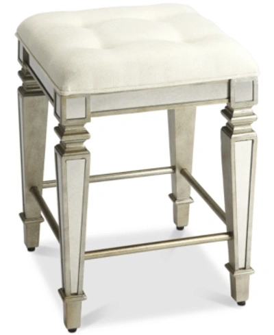 Butler Specialty Celeste Mirrored Counter Stool In Silver-tone