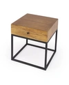 BUTLER SPECIALTY BRIXTON IRON AND WOOD END TABLE