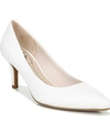 Lifestride Parigi Womens Laceless Heels Pumps In White Faux Leather