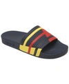 Adidas Originals Adidas Men's Originals Adilette Slide Sandals In Ink, Red, Yellow
