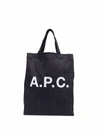 Apc A.p.c. Laure Denim Tote Bag In Blue