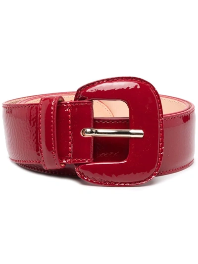 Agl Attilio Giusti Leombruni Buckle-fastening Leather Belt In Rot