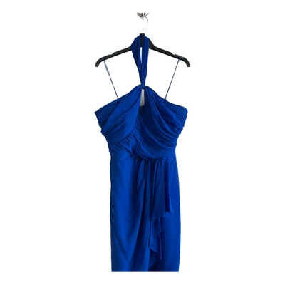 Pre-owned Badgley Mischka Mid-length Dress In Blue