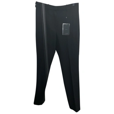 Pre-owned Dion Lee Wool Straight Pants In Black