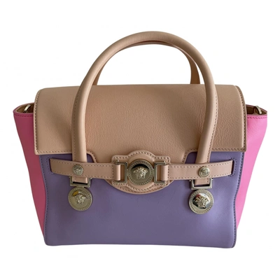 Pre-owned Versace Leather Handbag In Multicolour