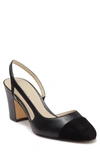 Marc Fisher Half D'orsay Slingback Pump In Black