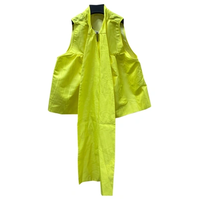 Pre-owned Msgm Vest In Yellow