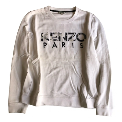 Pre-owned Kenzo Sweatshirt In White