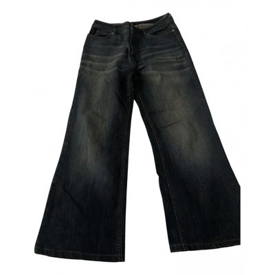 Pre-owned Max Mara Bootcut Jeans In Navy