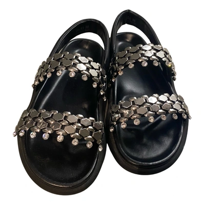 Pre-owned Christopher Kane Leather Sandal In Metallic