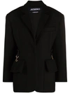 Jacquemus Black La Veste Terra Blazer In Black